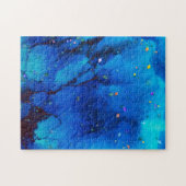 海景アルコールインク抽象芸術 ジグソーパズル (横)