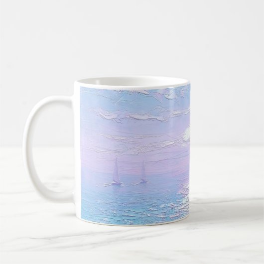 海景画プリントマグ コーヒーマグカップ (左)
