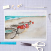 海景。ベトナム。コーストインホイアンキャンバス 薄葉紙 (クラフト)