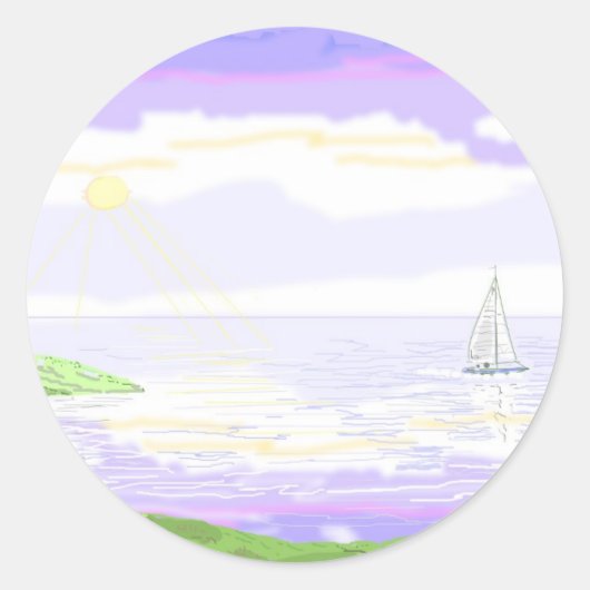 海景 ラウンドシール (正面)