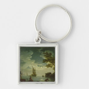 海景、月光1772年 キーホルダー