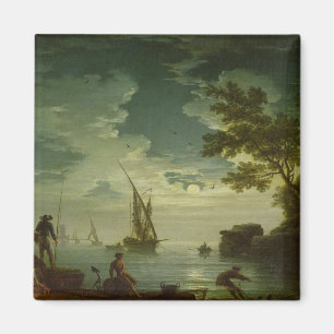 海景、月光1772年 マグネット