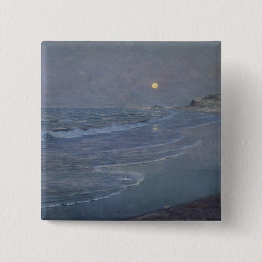 海景、c.1892-93 缶バッジ (正面)