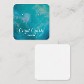 海書道イヤリング表示カード事業 スクエア名刺 (正面/裏面)