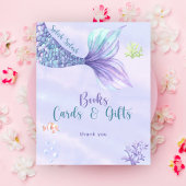 海本の下の人魚のカードとギフト ポスター