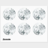 海柄のヒトデ ラウンドシール (シート)