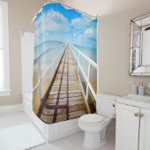 海桟橋のシャワー・カーテン シャワーカーテン (インサイチュ)
