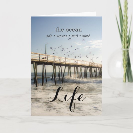 海桟橋グリーティングカード カード (正面)