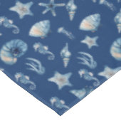 海模様の下の水色 テーブルクロス (アングル)