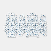 海模様の下の水色 フェイバーボックス (折り畳みなし)