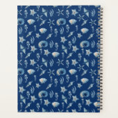 海模様の下の水色 プランナー手帳 (裏面)