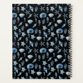 海模様の下の水色 プランナー手帳 (裏面)