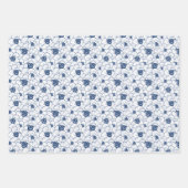 海模様の帆船 ラッピングペーパーシート (正面3)