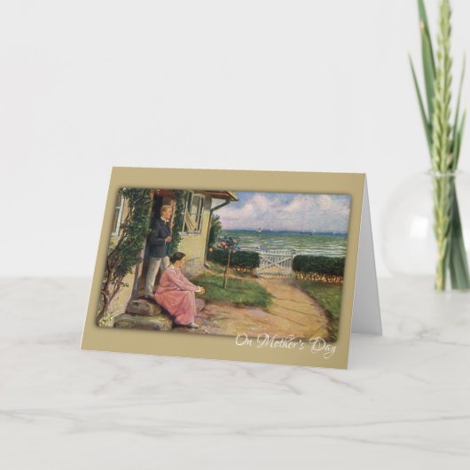 海母の日 カード (正面)