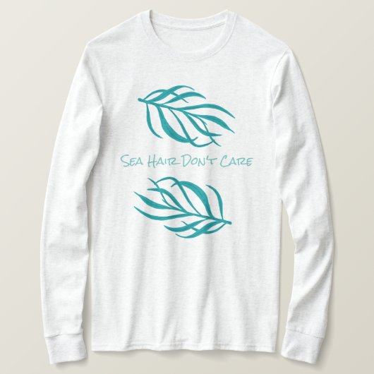 海毛が海藻気にでない Tシャツ (デザイン正面)