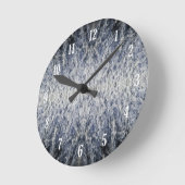海水パターン ラウンド壁時計 (傾斜)
