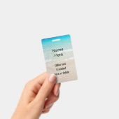 海水ビーチシーンカスタム バッジ (手持ち)