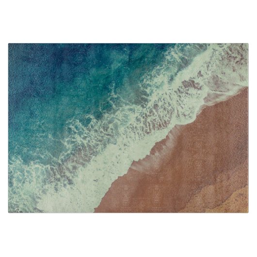 海水ビーチ砂サマーシーサイドショア カッティングボード (正面)