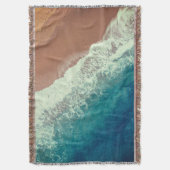 海水ビーチ砂サマーシーサイドショア スローブランケット (正面縦)