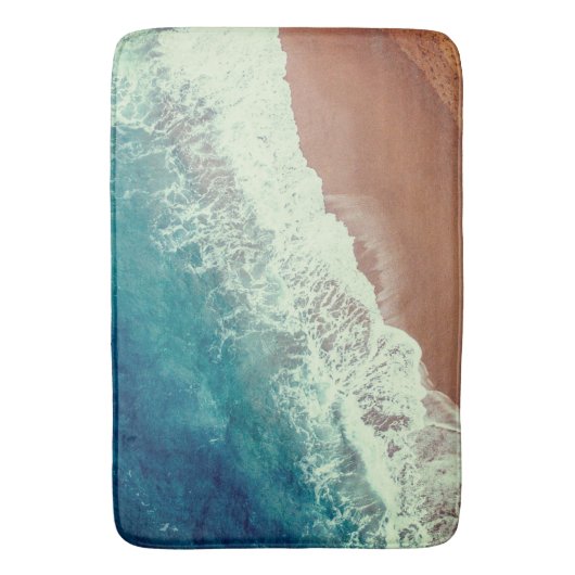海水ビーチ砂サマーシーサイドショア バスマット (正面縦)