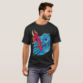 海水中の魚。 Tシャツ (正面フル)