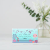 海水中シーベイビーシャワーおむつラッフル エンクロージャーカード (スタンド正面)