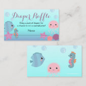 海水中シーベイビーシャワーおむつラッフル エンクロージャーカード (正面/裏面)