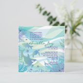 海水中シーライフバルミツワー招待状 招待状 (スタンド正面)