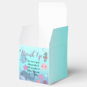 海水中海洋動物の赤ちゃんシャワーありがとう フェイバーボックス (オープン)