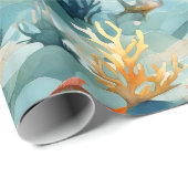 海水中海洋 ラッピングペーパー (ロールコーナー)