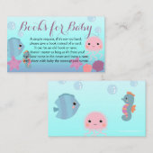 海水中海産ベビーシャワーベビー エンクロージャーカード (正面/裏面)