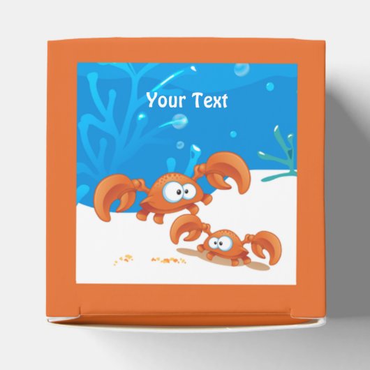 海水中競技かわいいカニ党お願い箱 フェイバーボックス (上部)