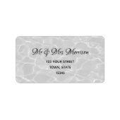 海水差出人住所 ラベル (正面)