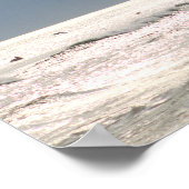 海水平線（茶色いペリカン色16x20） ポスター (角)