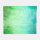 海水彩波 フリースブランケット (正面(横))