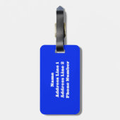 海水族館のサンゴ ラゲッジタグ (裏面縦)