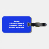 海水族館のサンゴ ラゲッジタグ (裏面横)