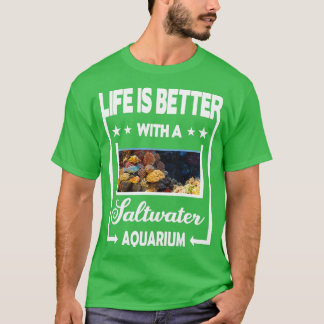 海水族館の方が生活が良い Tシャツ