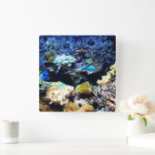 海水族館スクエア時計 スクエア壁時計 (ホーム)