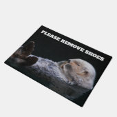 海水浴の靴を脱いで下さい ドアマット (アングル)