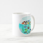 海水浴場 コーヒーマグカップ (正面右)