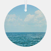 海水澄ん青空。 ガラスオーナメント (裏面)