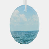 海水澄ん青空。 ガラスオーナメント (正面右)