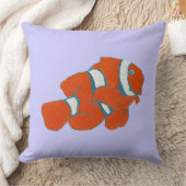 海水熱帯ピエロ魚 クッション (ブランケット)