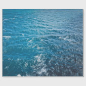 海水背景 ラッピングペーパー (フラット)