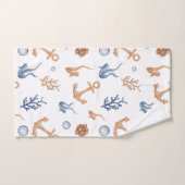 海水色 バスタオルセット (ハンドタオル)