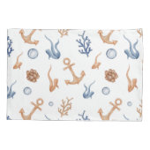 海水色 枕カバー (裏面)