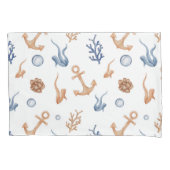 海水色 枕カバー (正面)