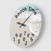 海水風流砂 ラージ壁時計 (傾斜)