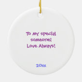 海水魚ボールのデザインのオーナメントの下 セラミックオーナメント (裏面)